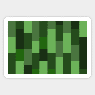 Abstract striped bars green Sticker